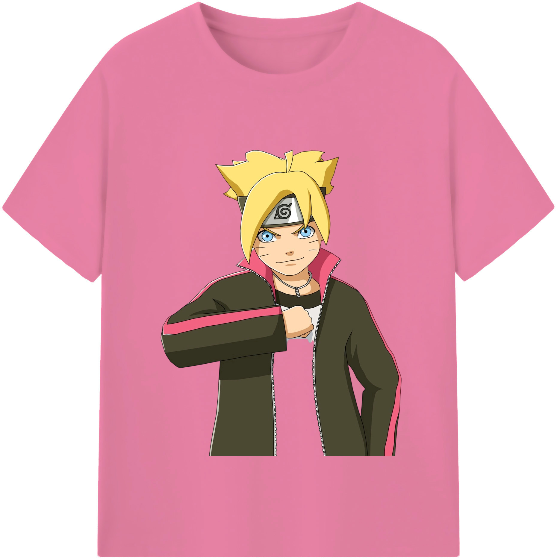 （画像用） NARUTO -ナルト- うずまき ボルト Uzumaki Boruto 綿100％半袖Tシャツ（フロントプリント）